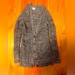 American Eagle Outfitters Long Button Up Knit Cardigan